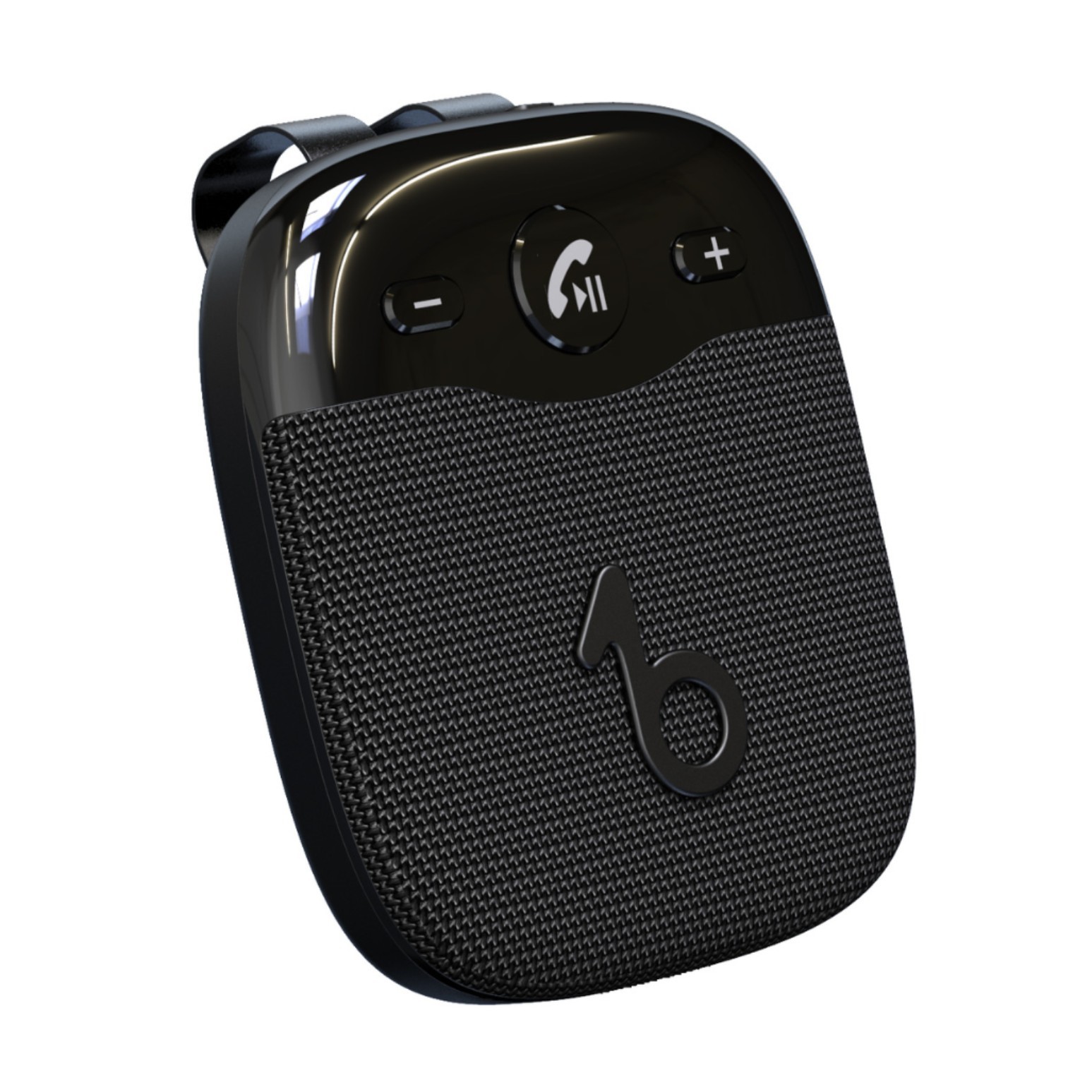 Qìchē LD19 Car Sun Visor Bluetooth 5.5 Handsfree Call Music Navigation Speaker (Bluetooth Hands-free dəstləri) - black