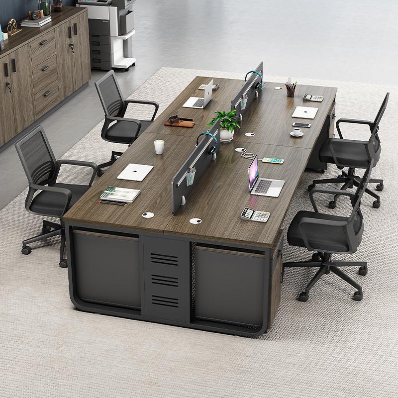 Financial Desk Staff Table and Chair Combination Company 4-person 6-person Simple Office Desk Office Staff Desk