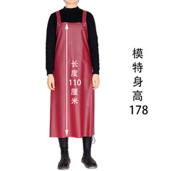 Durable and thick cowhide leather belt industrial work safety apron for kitchen, aquaculture, stone processing, waterproof soft strap wholesale