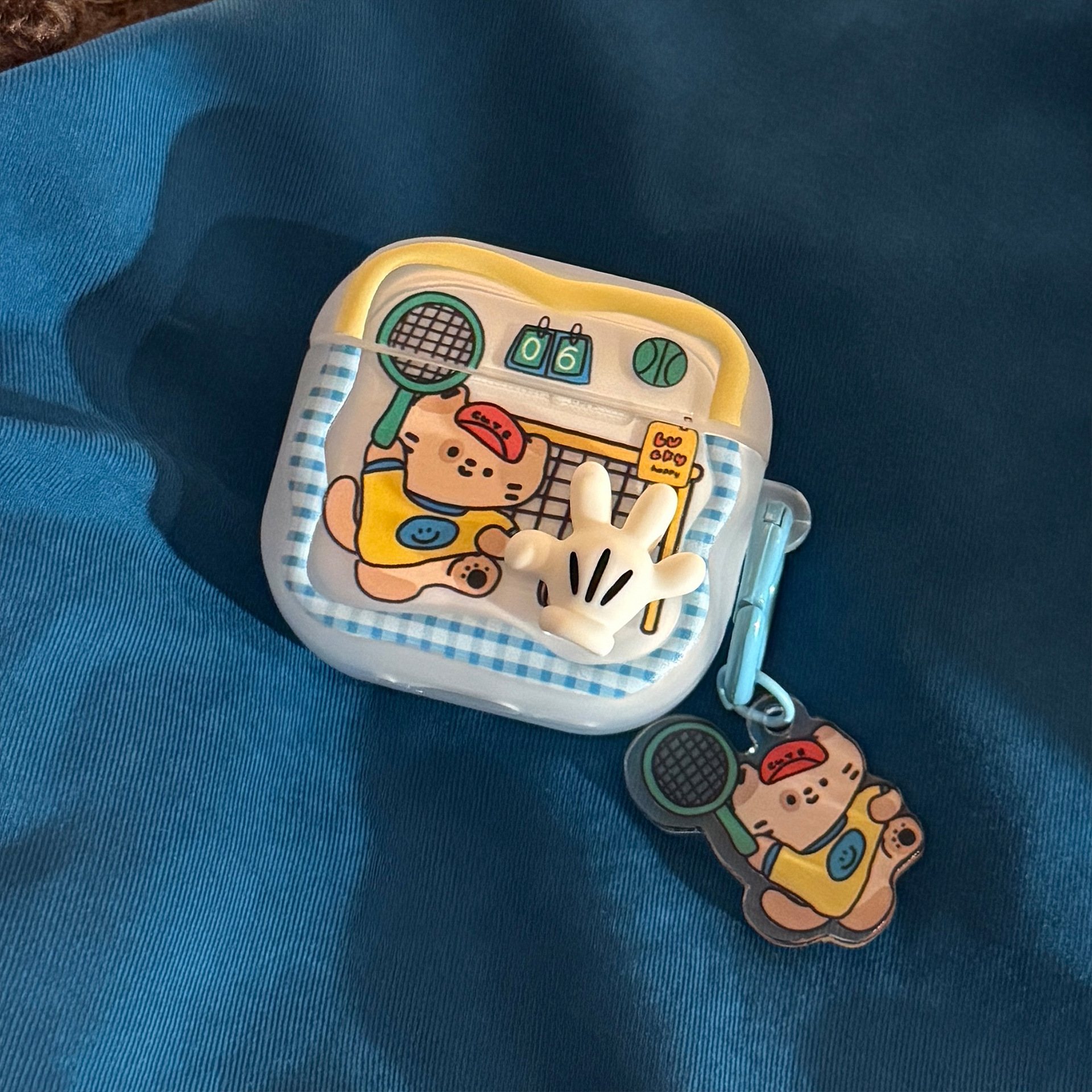 Cute estereoscópico para perros y gatos para Apple Airpods 4 generación cubierta de auriculares bluetooth Pro2 divertido 3 generación colgante 1 esmerilado