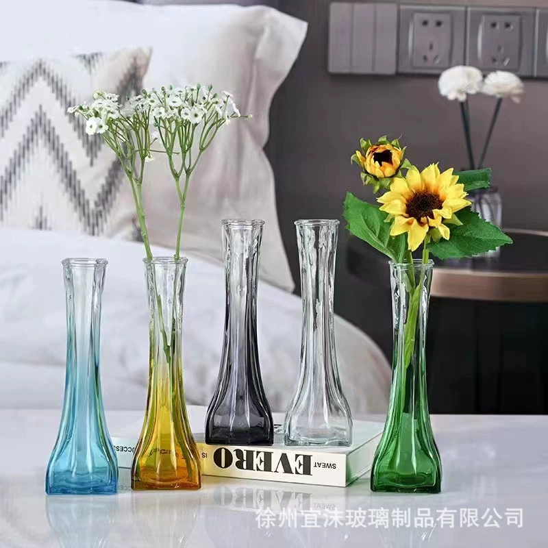 Креативная минималистская стеклянная ваза с небольшим ртом