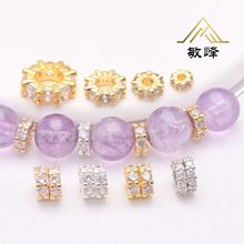 ����Ȧ���� ΢��ʯ�|Ƭ 18K����ɫdiy�Ʒ����朸������