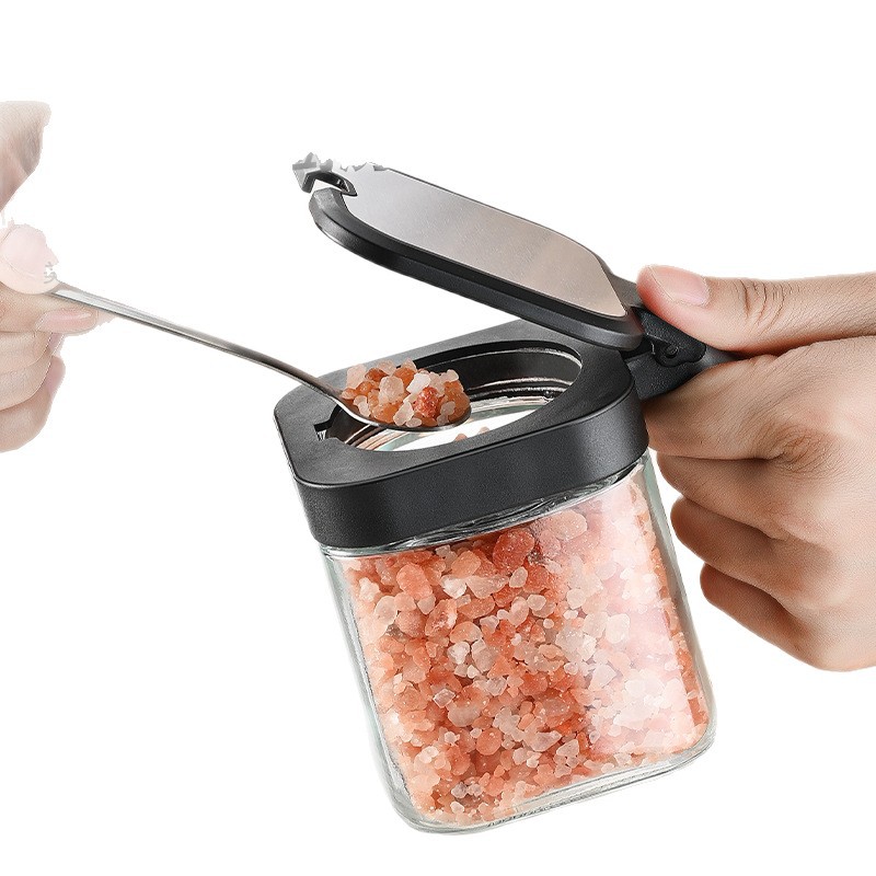 Conjunto de caja de condimentos casera combinada caja de almacenamiento de cocina frasco de condimentos frasco de sal de MSG condimentos frasco de condimentos