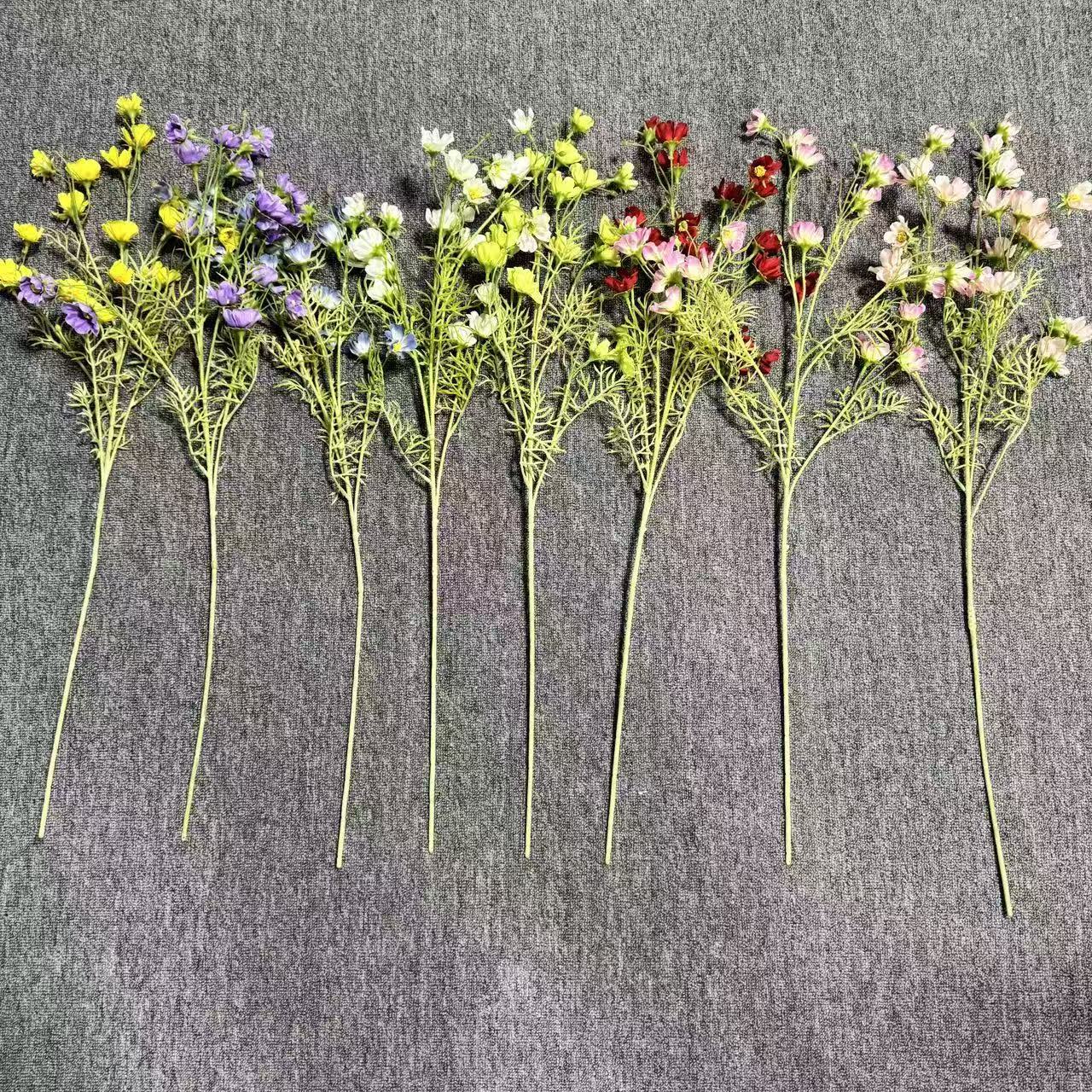 仿真星空波斯菊仿真花婚庆地排花婚礼堂装饰花插花