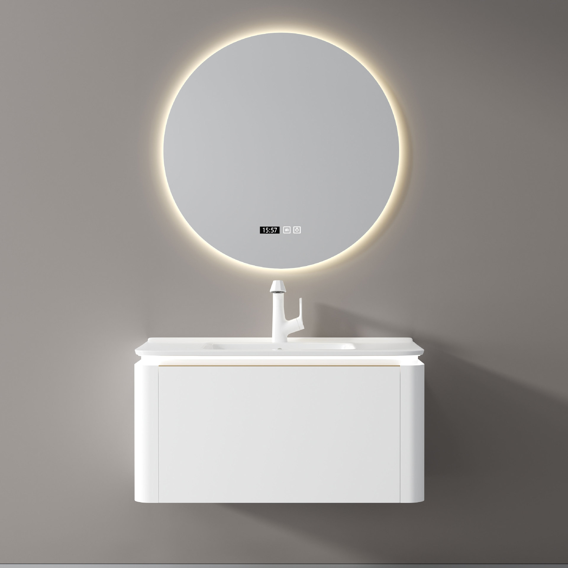 Cerámica moderna simple una bañera gabinete de baño lavabo gabinete de lavabo combinado lavabo de dormitorio