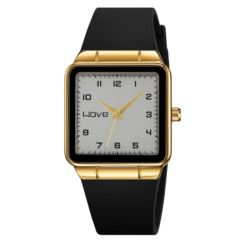 Unisex With Silicone Strap, Square Dial, Cross-border Men's Watch, Popular Foreign Trade Women's Wristwatch, Simple_voghion.com
