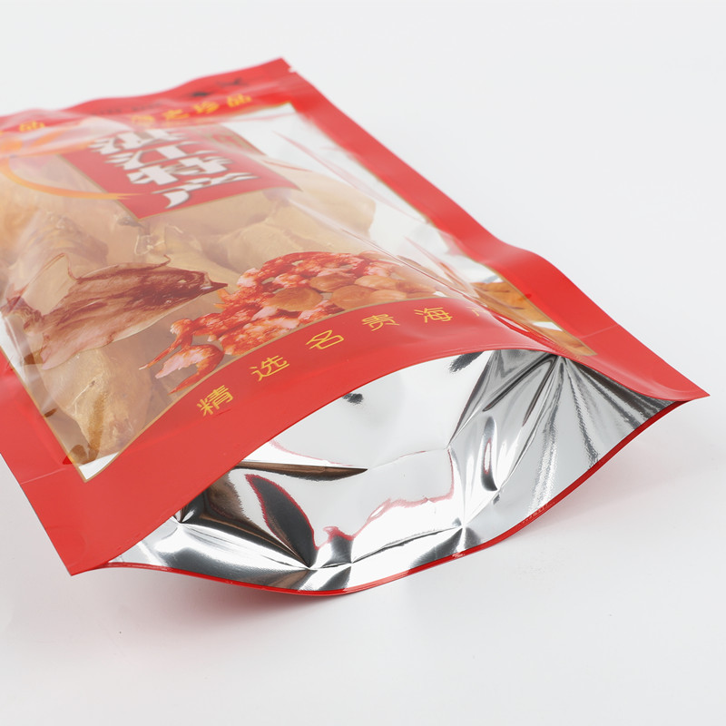 Un jin Yao bolsas de columna de Zhanjiang productos secos de marisco especialidades locales regalos de grado alimenticio auto-sellado bolsa de plástico vacía