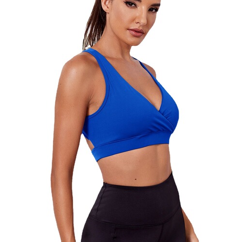 !  European and American new style non-wired sports bra for women running shock-proof fitness back yoga sports bra