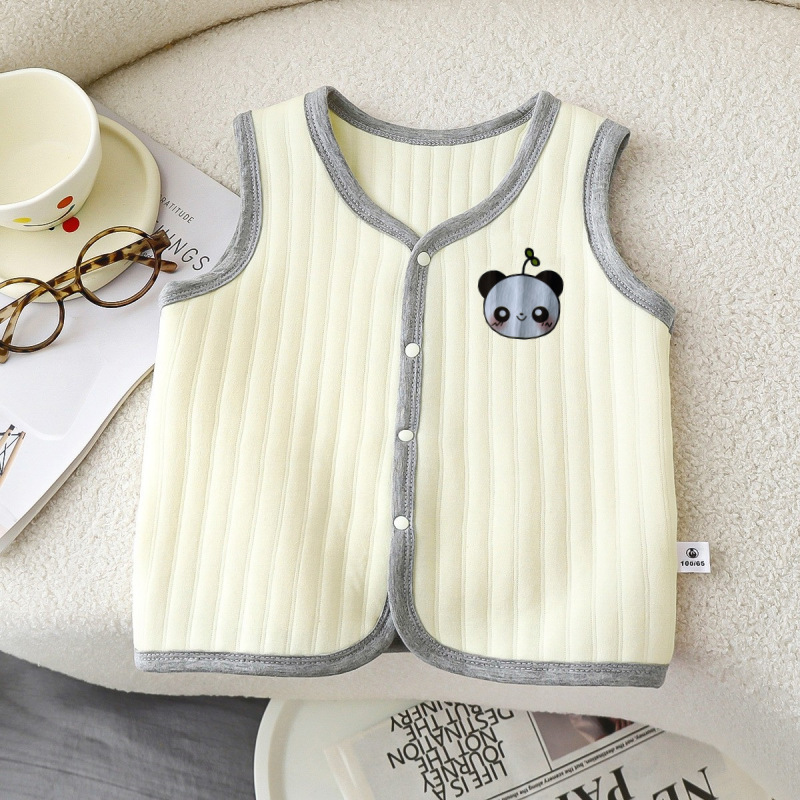 Nuevo chaleco de algodón para niños y niñas para otoño e invierno, chaleco cálido para niños pequeños y niños, chaleco interior, ropa para niños, material de algodón.