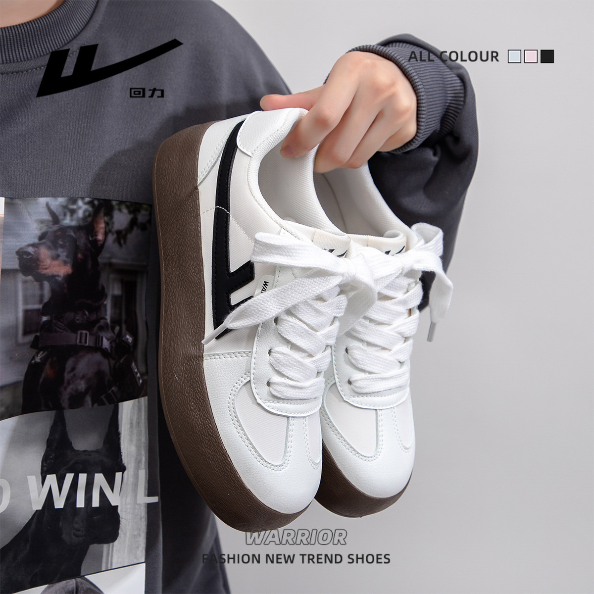 Zapatos de skate de pareja ligeros retro zapatos de entrenamiento alemanes redondos casuales zapatos de suela gruesa zapatos individuales para hombres y mujeres