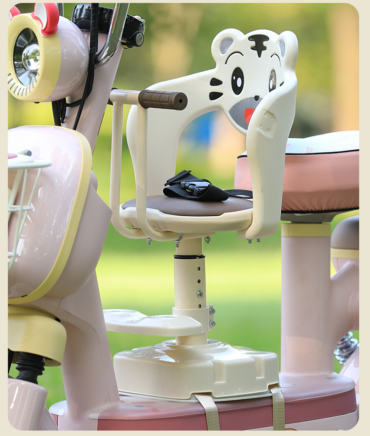Electric Vehicle Child Seat, Front-Mounted Battery Bike Baby Seat, Motorcycle Infant Child Seat, Small Stool