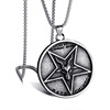 Double-sided necklace, fashionable pendant for beloved suitable for men and women, European style