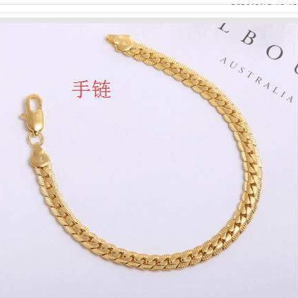 Yunjin joyería europea y americana deseo Venta caliente pulsera plateada 18K oro 5mm pulsera lateral fábrica en stock