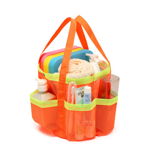 Cross-border Amazon multi-pocket large portable swimming bag centrifugal mesh pocket beach swimming storage mesh bag