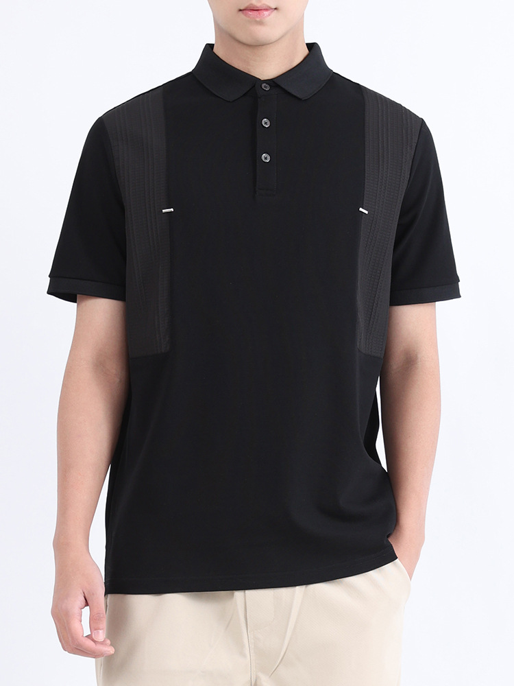Polo Camiseta de solapa de alta gama para hombre Camiseta con cuello de negocios para hombre Camiseta de punto Paul de manga corta para hombre Camiseta para hombre