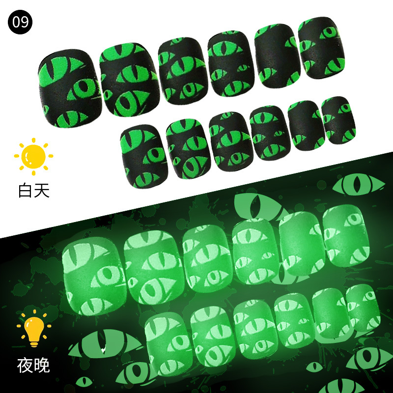 Luz de uñas para niños Una pieza de Halloween en forma de tira en caja fábrica de uñas portátil al por mayor