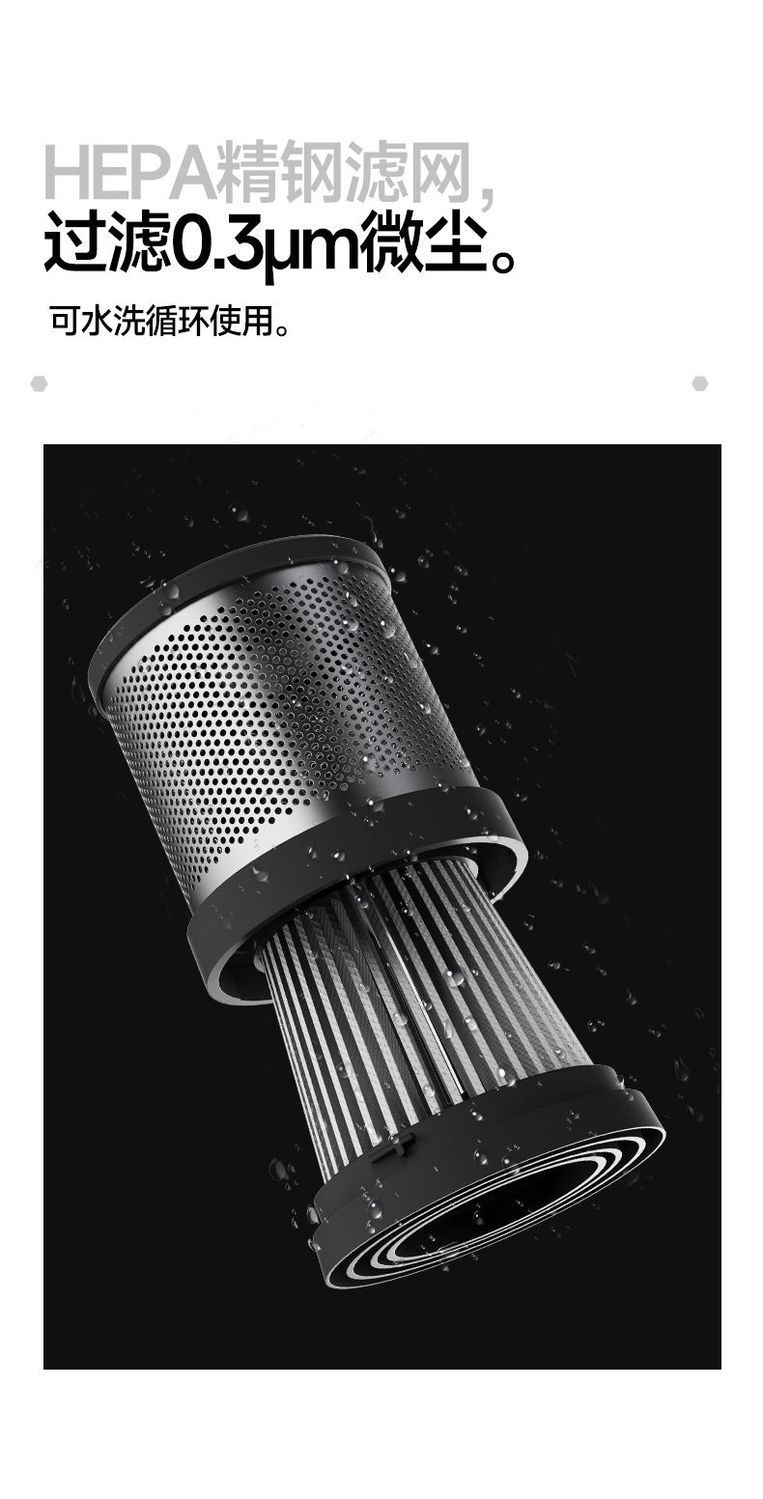Basa Car Vacuum Cleaner Wireless Handheld Dual-Use for Car and Home with Strong Suction Power, Suction and Blowing Integrated, Mini Portable