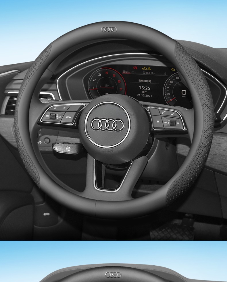 Suitable for Audi steering wheel cover A4L A6L A3A5A7A8L Q5LQ2LQ3Q7Q8 car handle cover
