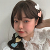 Hairgrip, summer hairpins heart-shaped, wide color palette, 2021 collection