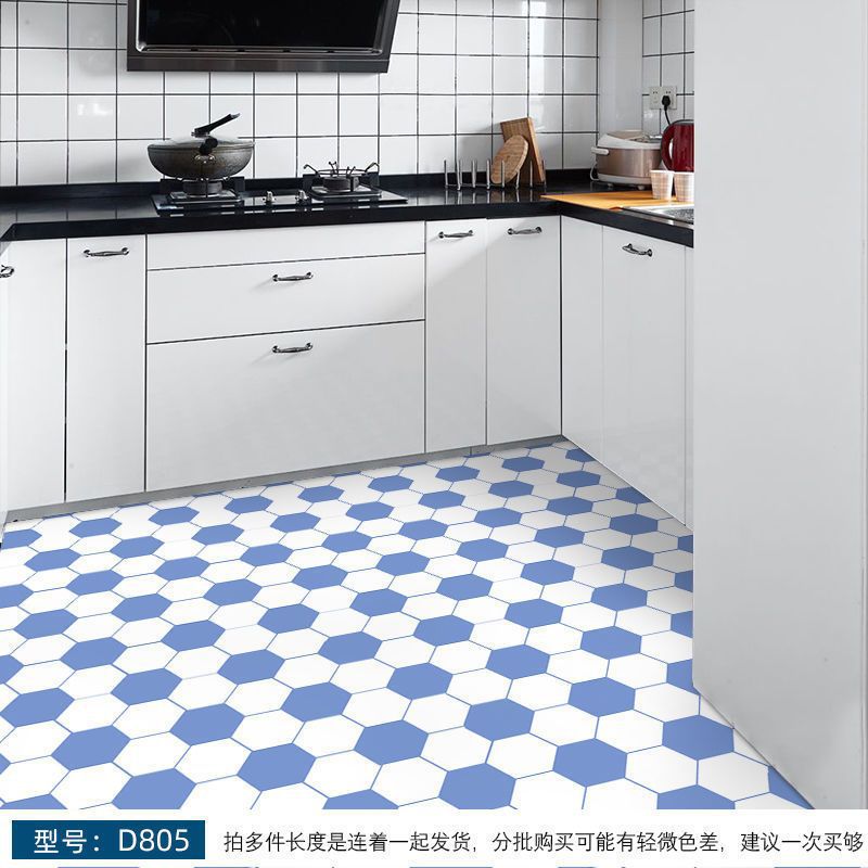 Pegatinas autoadhesivas para suelos de baño, azulejos de inodoro, pegatinas para suelos de cocina, engrosadas, venta al por mayor de fábrica. image 20