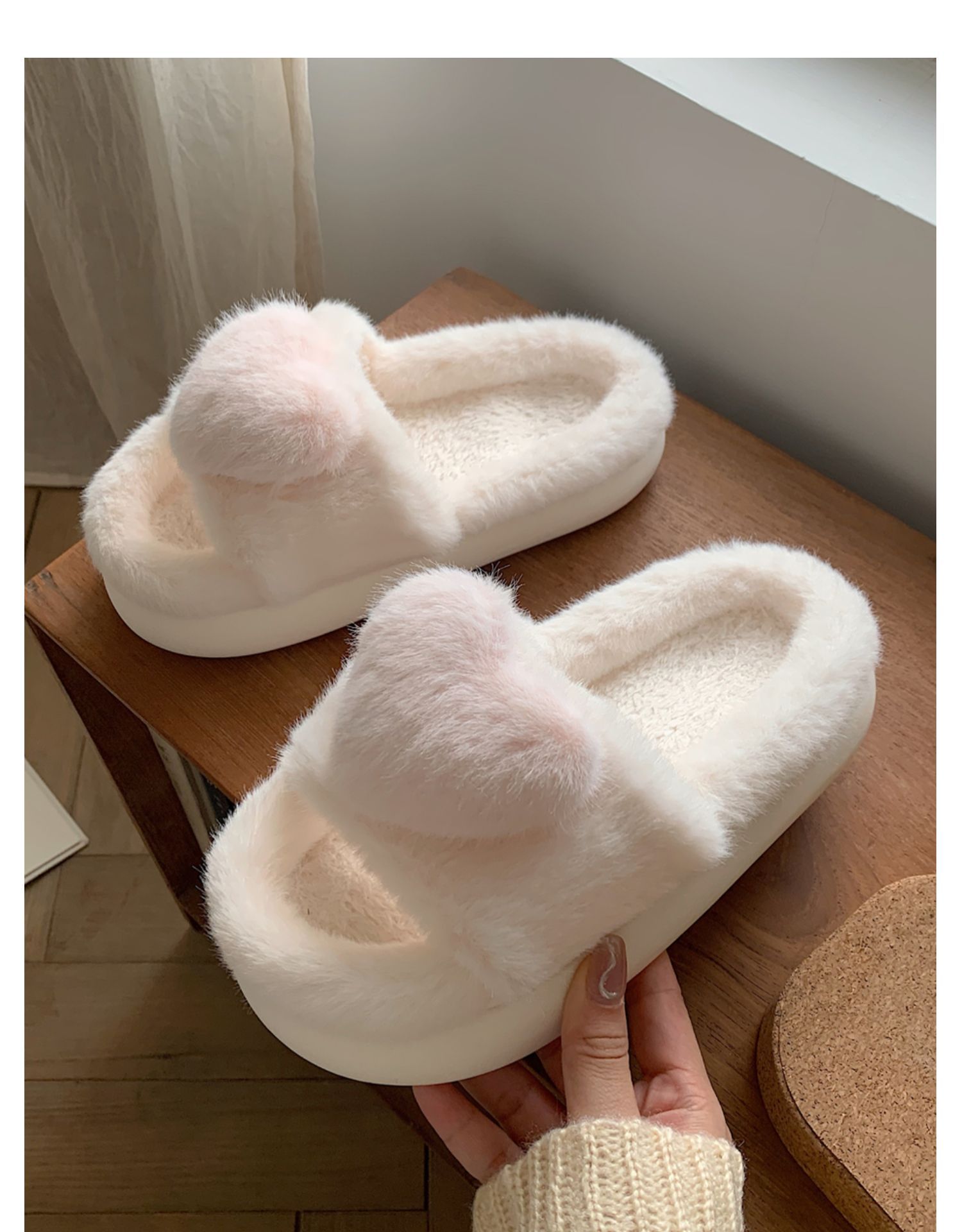 Scarpe da casa da donna morbide e traspiranti leggere e regolabili primaverili in velluto_voghion.com