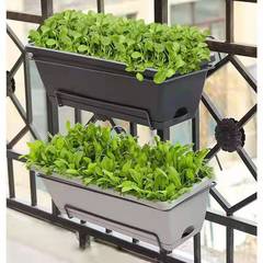 花盆掛架批發 霍倫種植槽陽台長方形種菜盆懸掛大號長條支架