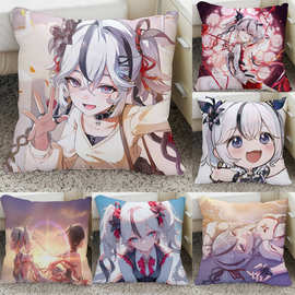 二次元枕头人物鸣潮椿抱枕双面图片制作diy座椅靠垫腰靠枕