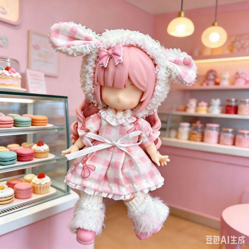 In-Stock 8/12 Scale Doll Clothes, Mini Skirts, Bunny Ears, Cat Ears Outfits, Sweet and Cool Winter Clothing for Ob1111- 17cm Bjd Dolls