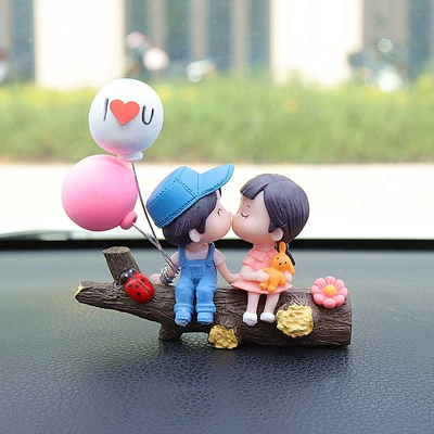 Car Interior Decorations, Small Car — Car ornaments - bifurcated-blue-powder-aluminum-balloon