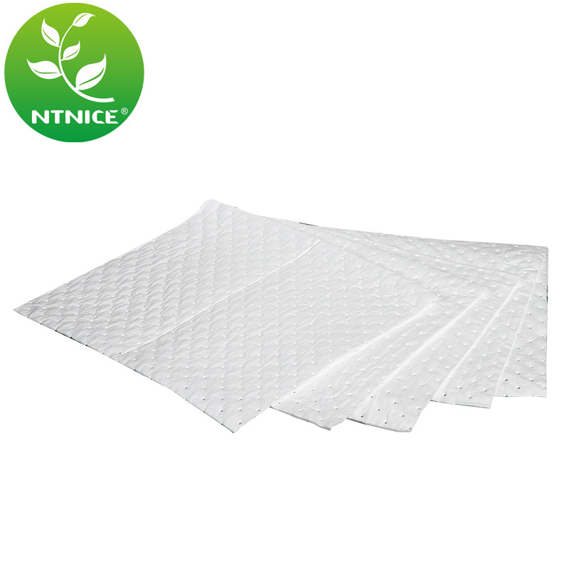 白色复合压点吸油棉 厂家直销吸附棉2mm吸油毡只吸油不吸水吸油垫