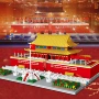 中国天安门建筑故宫积木
