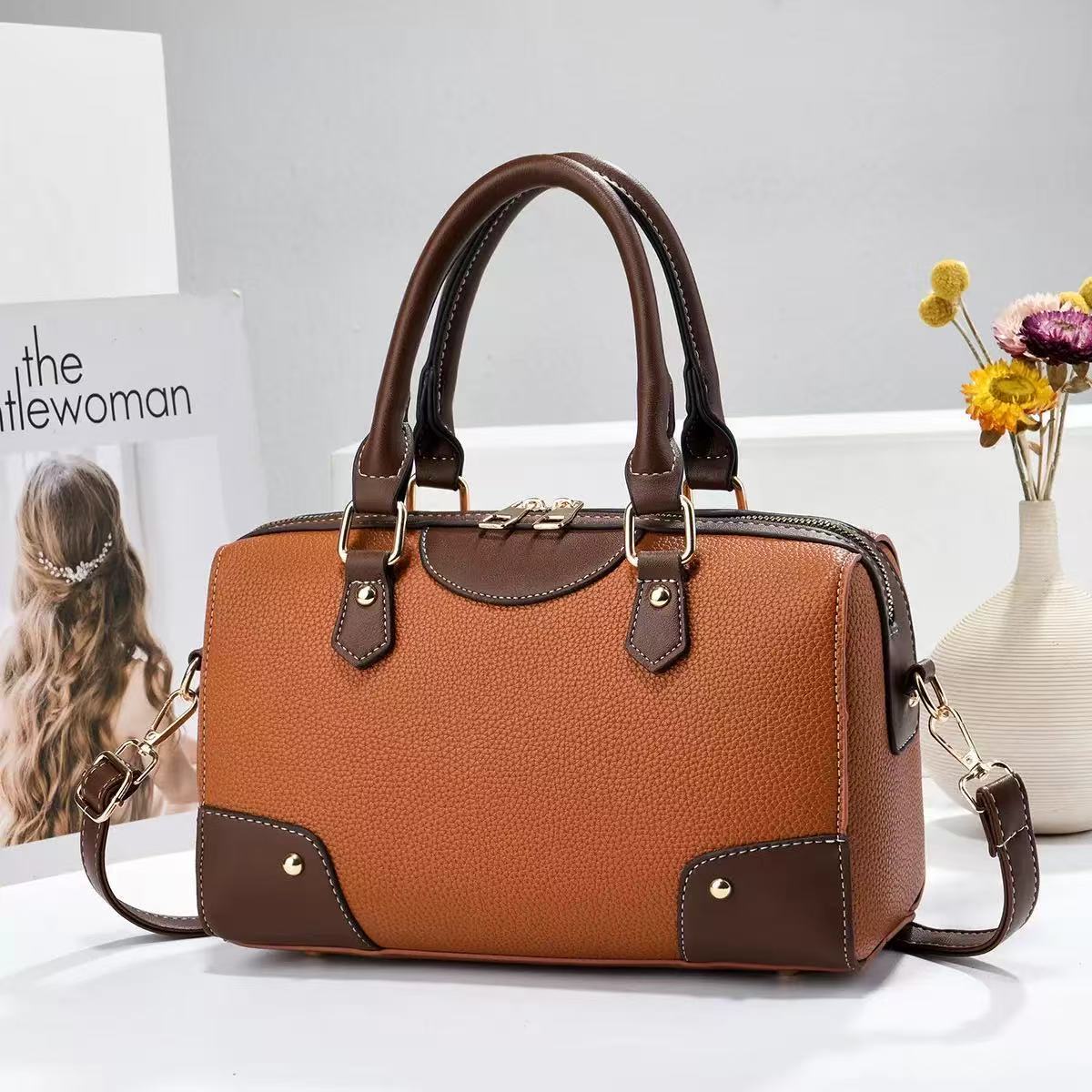 Mochila de moda de textura versátil, bolsos de hombro casuales de color, temperamento diario de transporte, bolsas transfronterizas