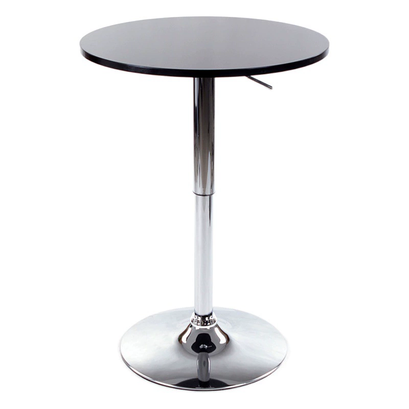 Деревянный барный стол для выставок, переговоров, кофейный столик для балкона, регулируемый по высоте, вращающийся, современный минималистичный круглый барный стол для кофе и коктейлей.