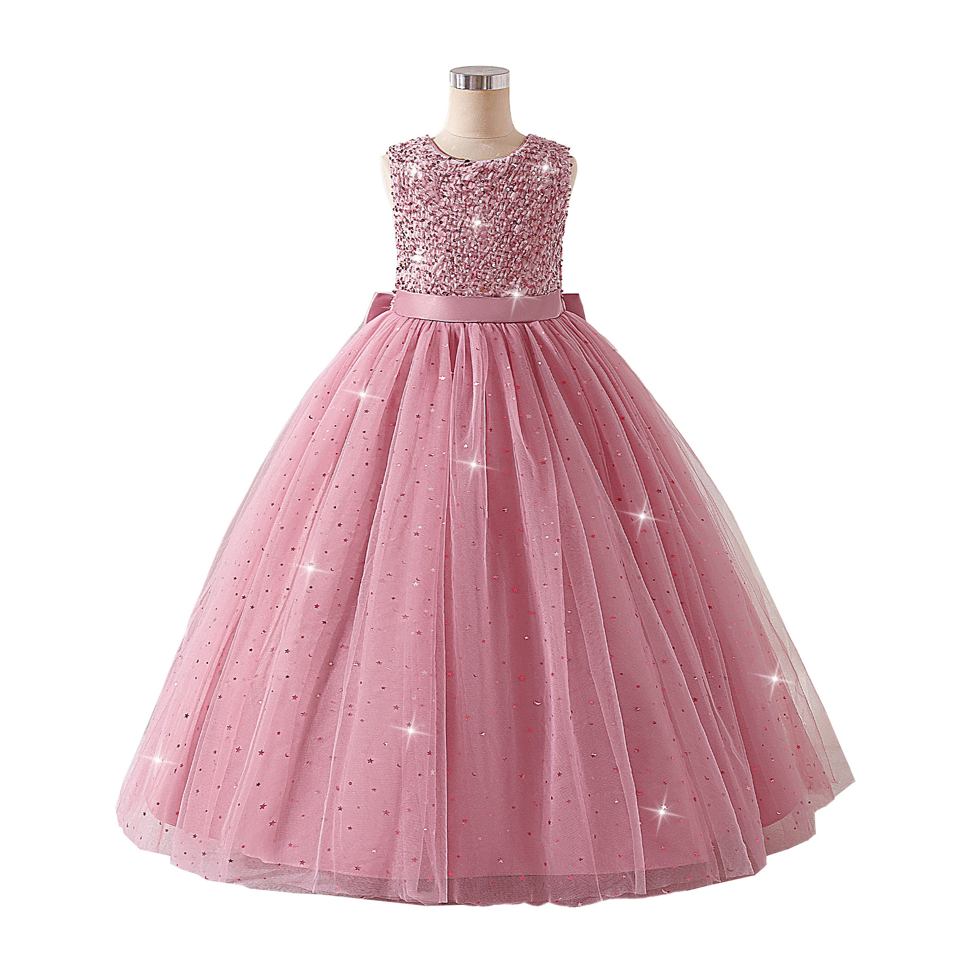 2026 nuevo vestido de niño grande vestido de sequela princesa Xiaoyu vestido de arco floral vestido de regalo de cumpleaños