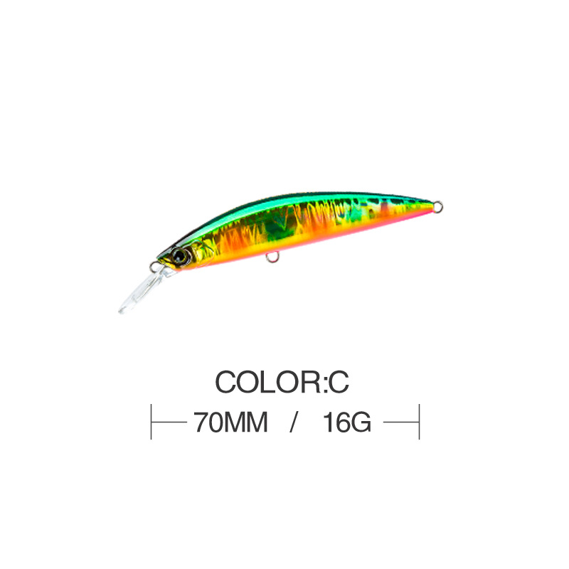 13 Colors Shallow Diving Minnow Lures Sinking Hard Baits Fresh Water Bass Swimbait Tackle Gear