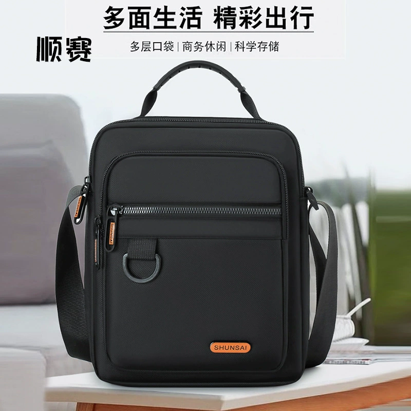 Men's trend shoulder bag, nylon one-shoulder bag, handheld hand loop bag, autumn, trend of season