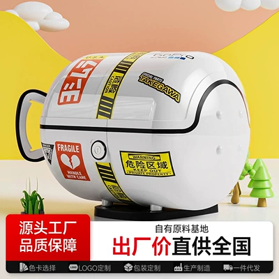 Retro motorcycle tail box with unique gas tank design, made of ABS material, scratch-resistant and waterproof, suitable for electric vehicle storage