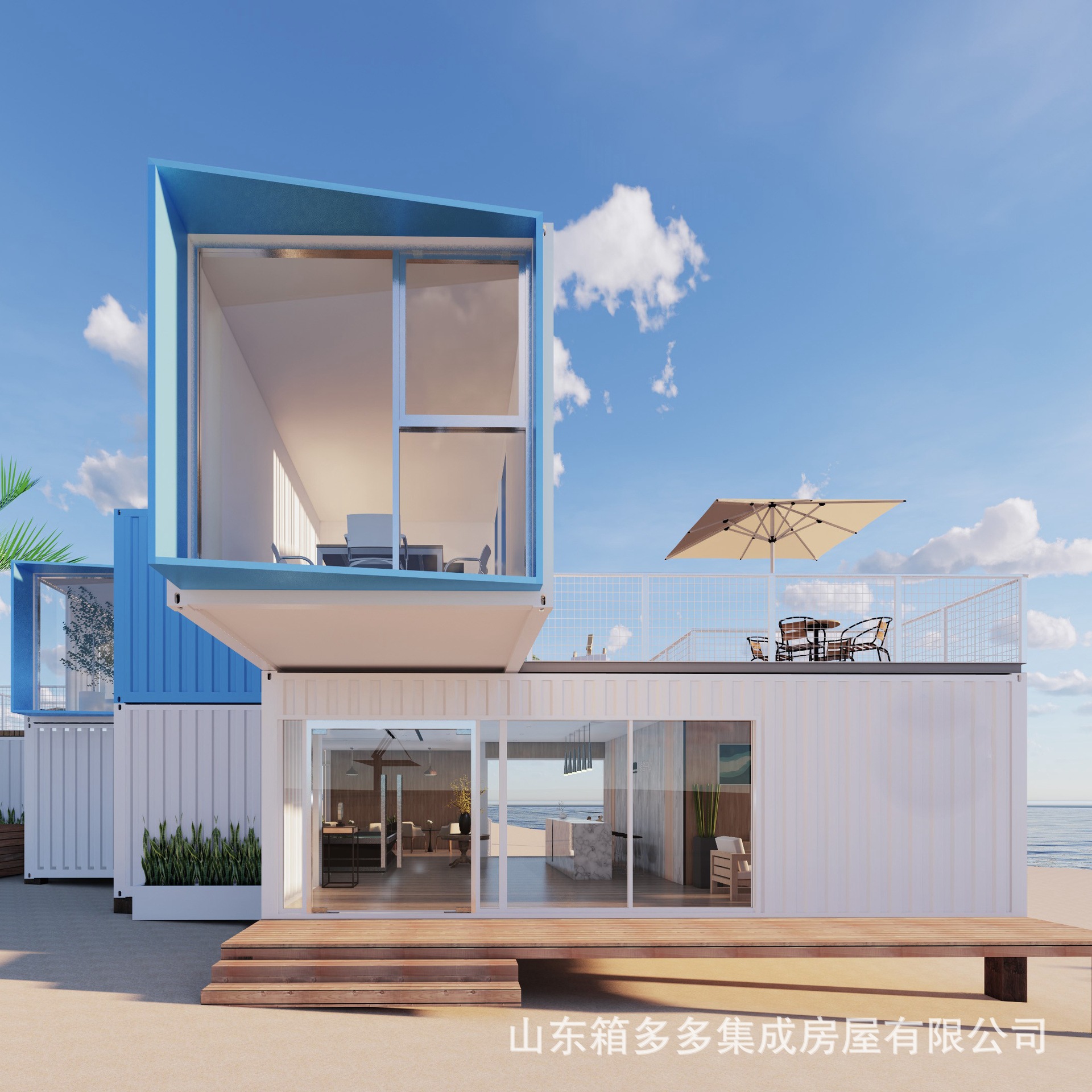 Tienda Contenedor Casa de tablero móvil Sala de exposiciones Tienda Casa de tablero temporal Casa móvil Contenedor B & B