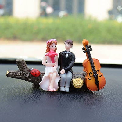 Car ornaments Tree Branch Couple Car Interior - tree-branch-newlywed-couple