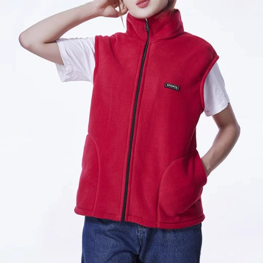 A1/13, в наличии, оптовая продажа, осенне-зимний флисовый жилет для среднего и пожилого возраста, Двусторонняя одежда, флисовая куртка, теплый жилет