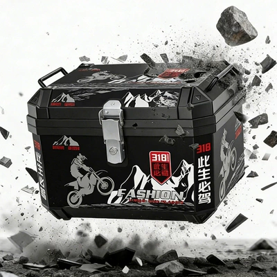 Motorcycle trunk, Detachable Large-Capacity Motorcycle Box