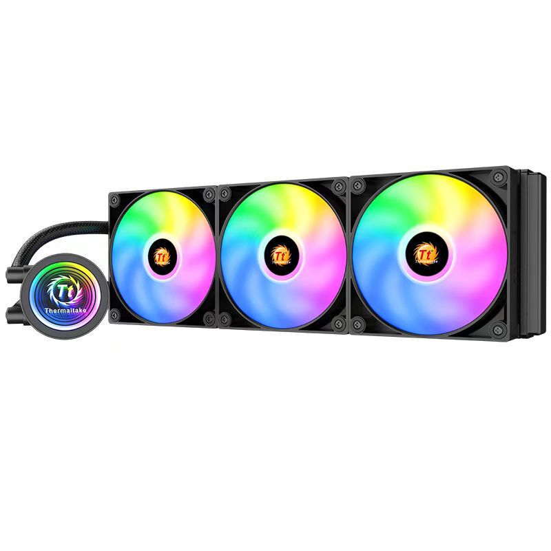 Cross-Border Tt Xuanfeng 360 Desktop Computer Integrated Water-Cooled Cpu Radiator Colorful Silent Temperature-Controlled Fan
