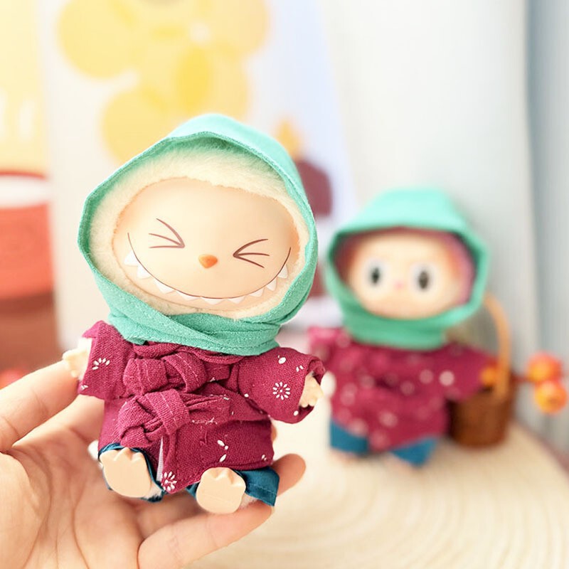 服のみ】第二世代ブラインドボックス ラブブ服 エポキシ樹脂製顔飾り ラブブ シットシットパーティーシリーズ ベビー服 可愛い|undefined