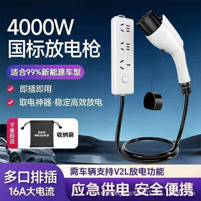 New Energy Discharge Gun/Device Outdoor Discharge Camping Portable Power-taking Equipment 4kw Plug-in BYD General