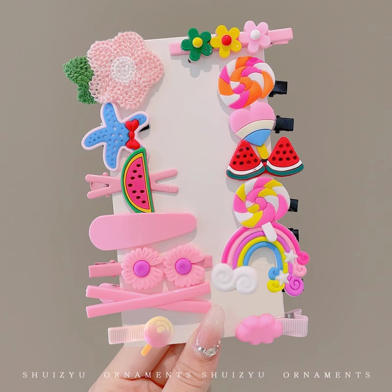 Horquilla de los niños bebé no duele el abrigo del pelo flequillos rotos horquilla tocado niña bebé clip pelo accesorios