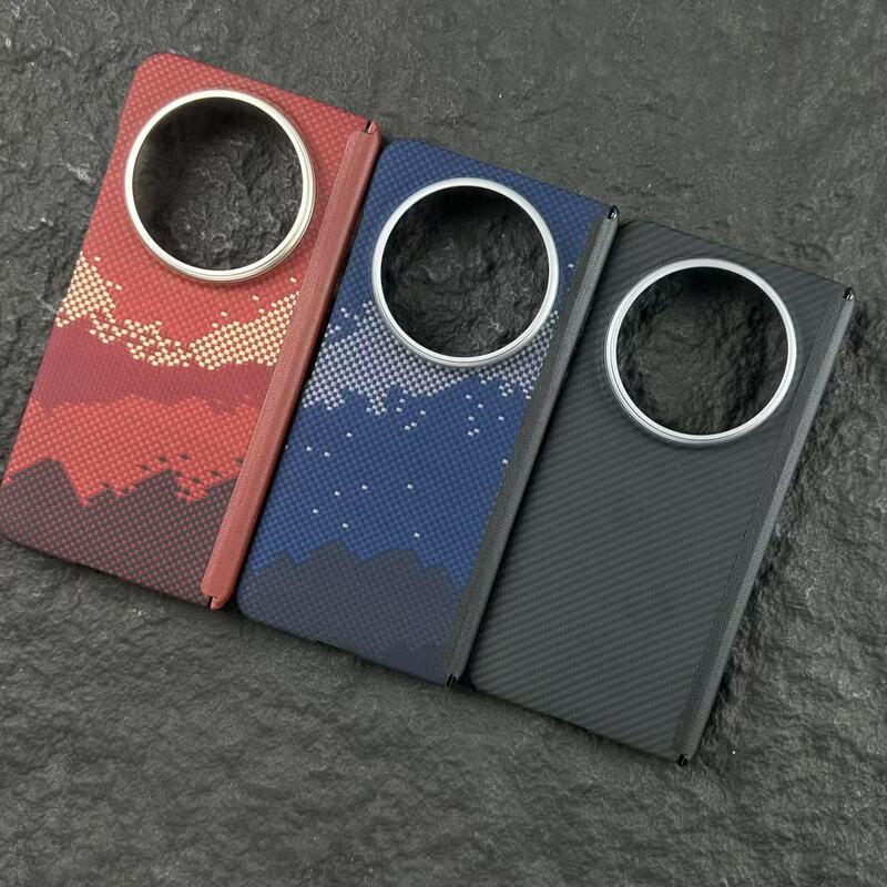 Suitable for Vivo Xfold6 Kevlar Mobile Phone Case, Magnetic Xfold6 Central Axis Hinge Protective Cover, Hard Shell Business Case Suitable for Vivo Xfold6 Kevlar Mobile Phone Case, Magnetic Xfold6 Central Axis Hinge Protective Cover, Hard Shell Business Case