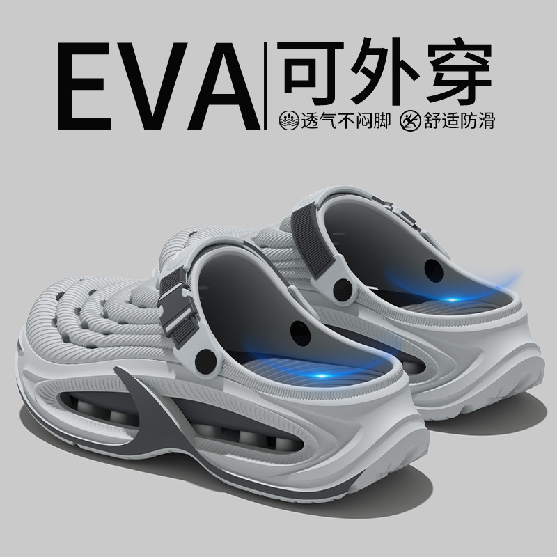 Hombres y mujeres de verano agujero zapatos al aire libre retroceso arroyo nadador antideslizante antichoque zapatillas frías para hombres 2026 nuevo