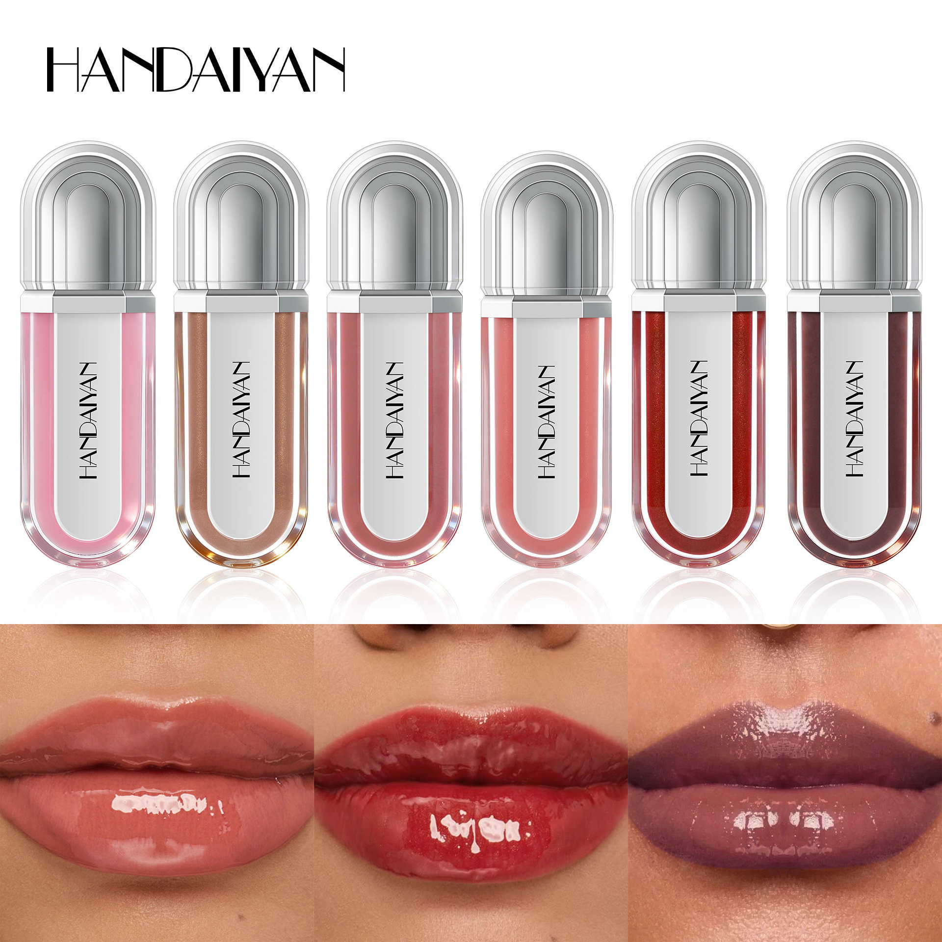 Exclusivo para la venta transfronteriza de espejo HANDAIYAN, esmalte labial, esmalte labial image 4