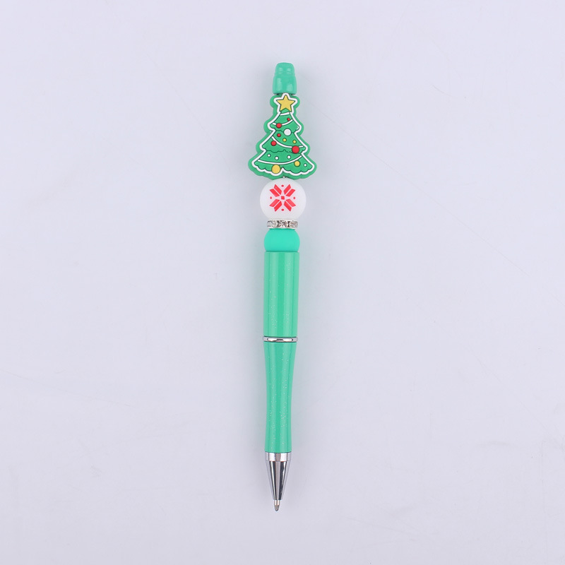 1 Piece Santa Claus Learning Daily Christmas Plastic Silica Gel Cute Ballpoint Pen display picture 3