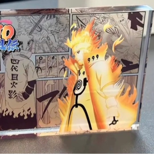 高透明亚克力水晶砖漫画砖二次元周边高质量色彩还原桌面摆件装饰